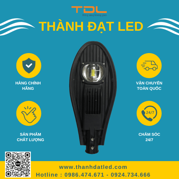 Đèn Đường LED Chiếc Lá 50w (TDLDLD-50) Thành Đạt Led