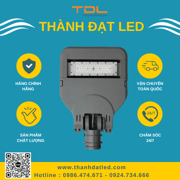 ĐÈN CHIẾU SÁNG ĐƯỜNG MODULE M1 50W (TDLDD1-50) THÀNH ĐẠT LED