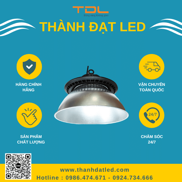 Đèn Led Nhà Xưởng UFO Tròn Chao 100W