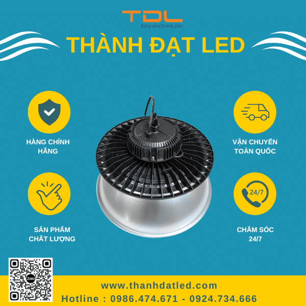 Đèn Led Nhà Xưởng UFO Tròn Chao 200W