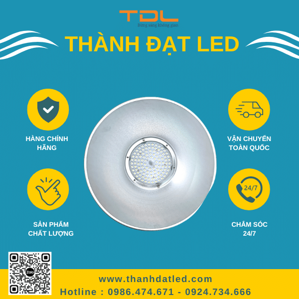 Đèn Led Nhà Xưởng UFO Tròn Chao 50W