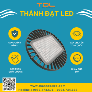 đèn led nhà xưởng x3 100w