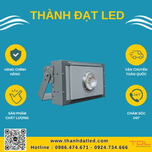 đèn pha led khung hộp liền 100w cob