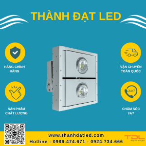 đèn pha led khung hộp liền 200w cob
