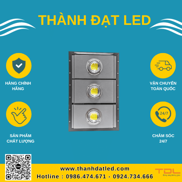 Đèn Pha Led Module Cob Khung Hộp 300W