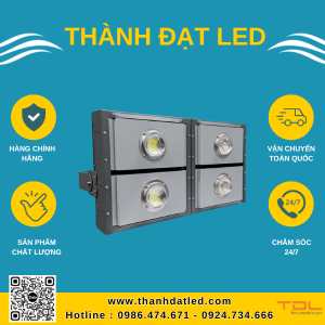 đèn pha led khung hộp liền 400w cob