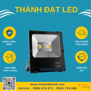 đèn pha led 5054 mắt nhỏ 100w