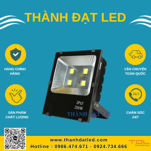 đèn pha led 5054 mắt nhỏ 200w
