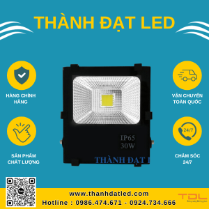 đèn pha led 5054 mắt nhỏ 30w