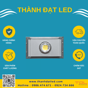 đèn pha led khung hộp liền 50w cob
