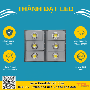 đèn pha led khung hộp liền 600w cob
