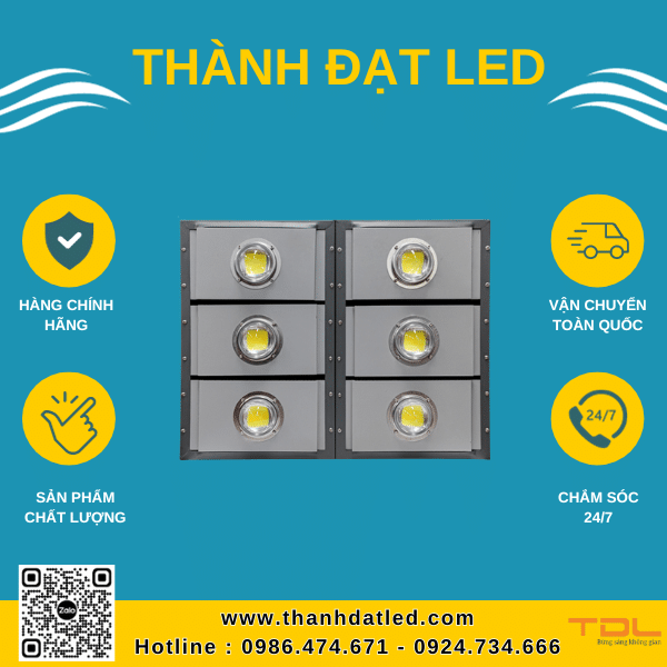 Đèn Pha Led Module Cob Khung Hộp 600W
