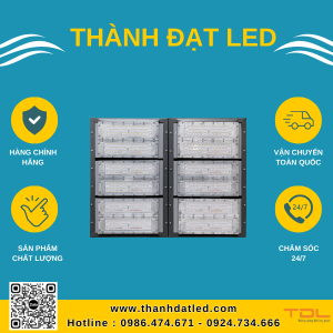 Đèn pha led khung hộp liền 600w SMD