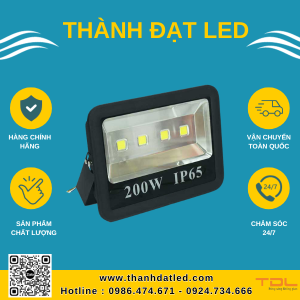 Đèn Pha Led Ngoài Trời 200W (TDLFR200) - Thành Đạt Led