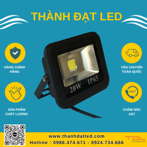 Đèn Pha Led Ngoài Trời 20W (TDLFR20) - Thành Đạt Led