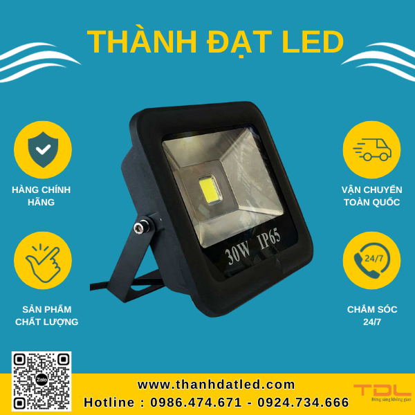Đèn Pha Led Choá Rộng 30W