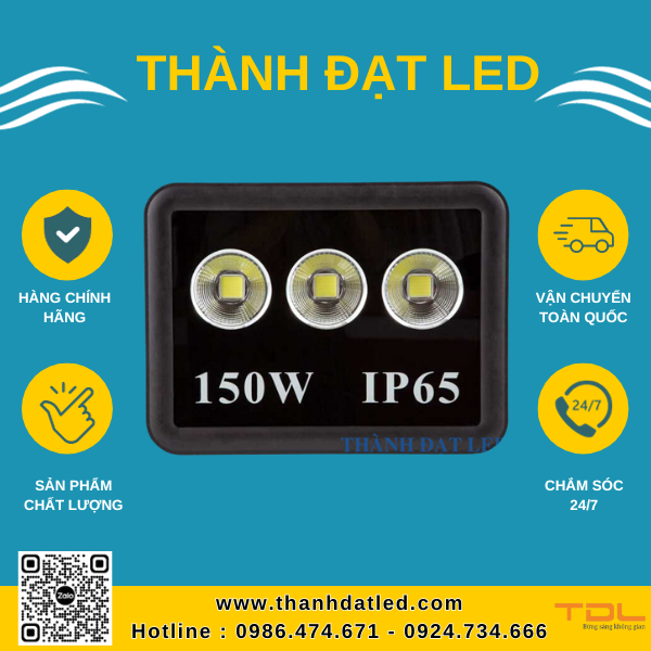 Đèn Pha Led Rọi Tròn 150W
