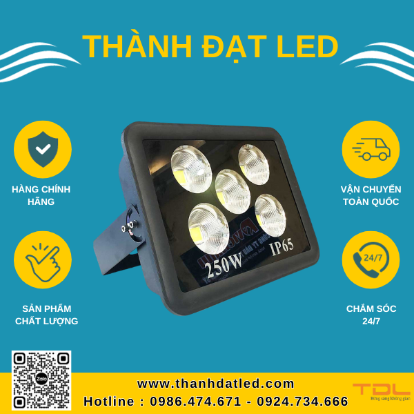 Đèn Pha Led Rọi Tròn 250W