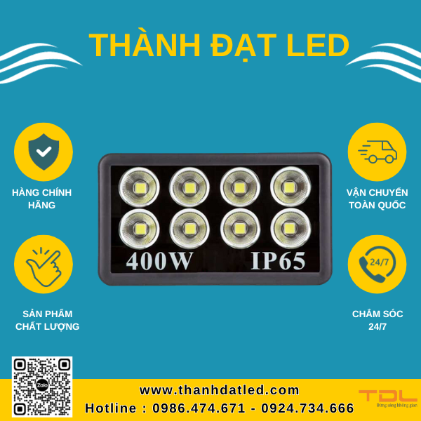 Đèn Pha Led Rọi Tròn 400W