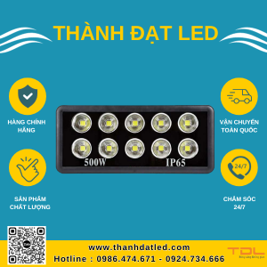Đèn Pha Led Rọi Tròn 500W (TDFR-C5500) - Thành Đạt Led