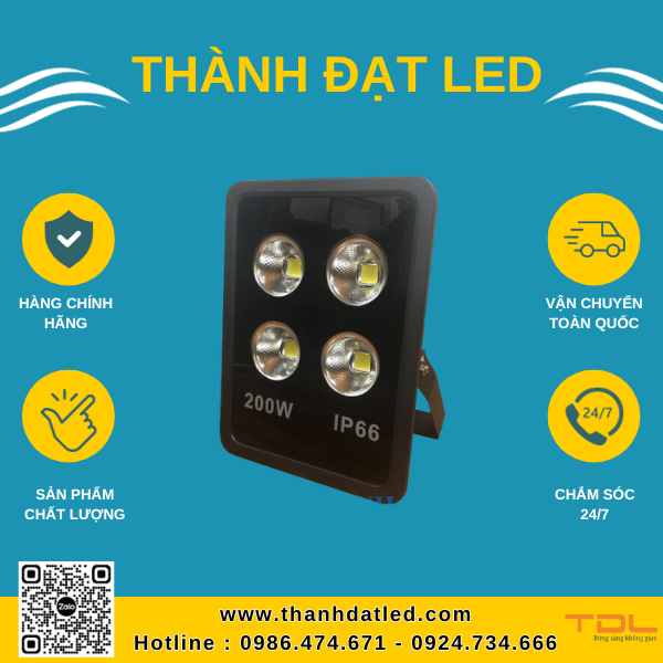 Đèn Led Pha Cốc 200W