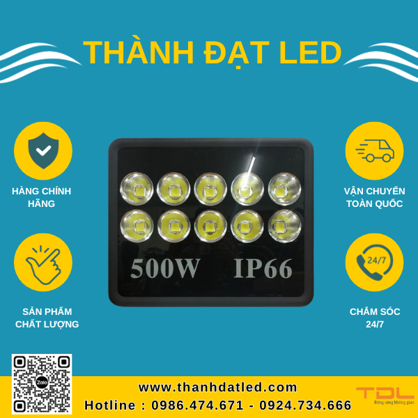Đèn Led Pha Cốc 500W