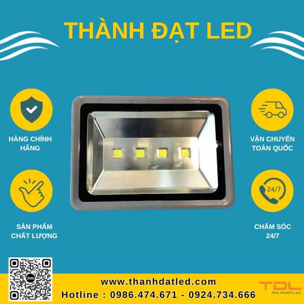 Đèn Pha Led Xám 300W