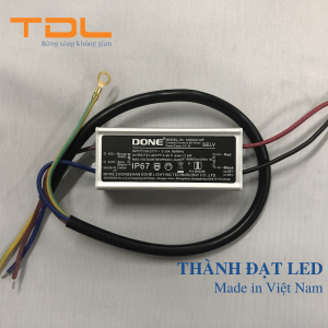 Nguồn điện DONE 10W (DL-12W-C300-MPC) - 100~277Vac 50/60Hz; Out: 21~ 42Vdc; Output: 0.5A; PF~0.5; Protection: IP67 - 2KV; Size: 79.6*30*20.5mm