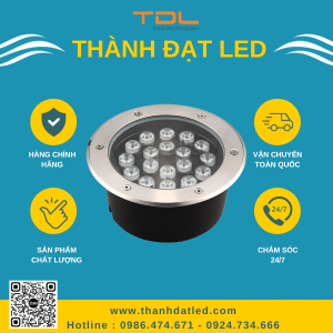 đèn led âm đất 18w