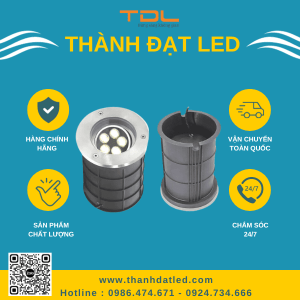 đèn led âm đất chỉnh hướng 12w