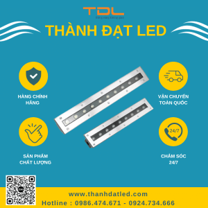 đèn led âm đất hình chữ nhật 12w