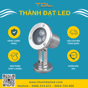đèn led âm nước 3w