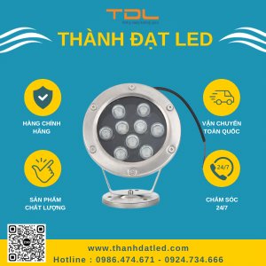 đèn led âm nước 9w