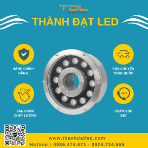 đèn led âm nước bánh xe 12w