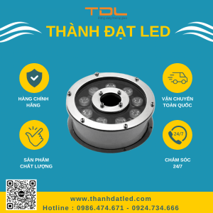 đèn led âm nước bánh xe 18w
