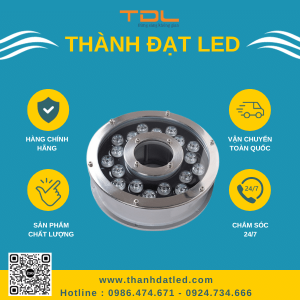 đèn led âm nước bánh xe 36w
