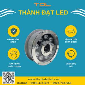 đèn led âm nước bánh xe 9w