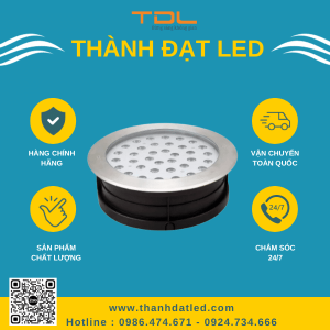 đèn led âm nước đế chôn 36w