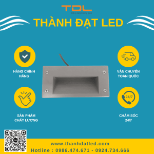 đèn led cầu thang vuông 10w
