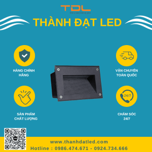 đèn led cầu thang vuông 3w