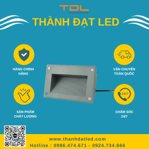 đèn led cầu thang vuông 5w