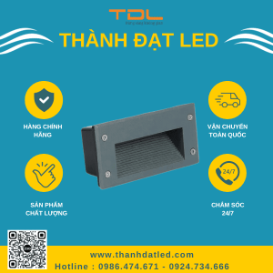 đèn led cầu thang vuông 9w