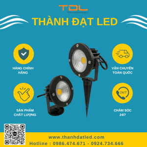 đèn led chiếu cây cắm cỏ 10w