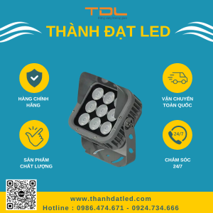 đèn led chiếu cây mũ vuông 18w