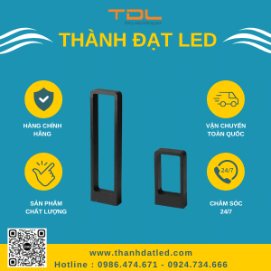 đèn led nấm 2 thanh 7w 60cm
