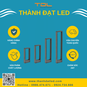 đèn led nấm 2 thanh 7w 80cm