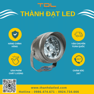 đèn led rọi cột chuột mũ 10w