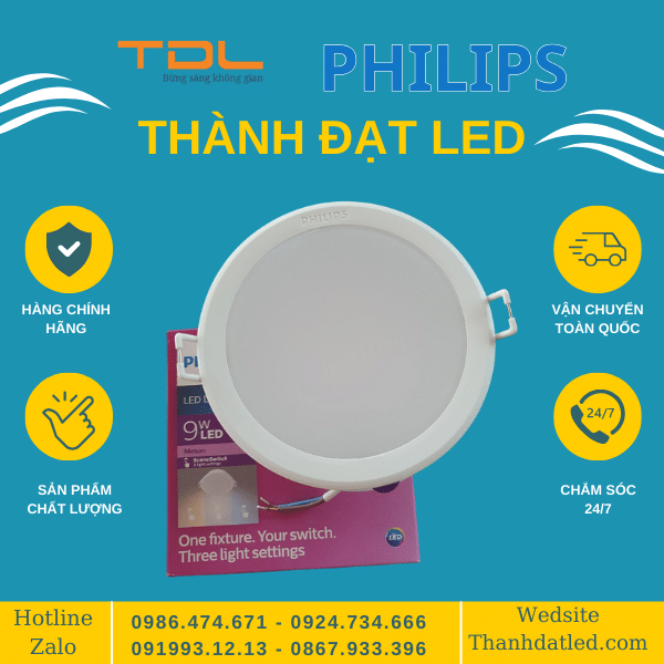 Bộ đèn LED âm trần đổi màu Meson Sceneswich 13w